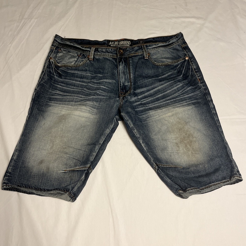 Vintage AKOO Shorts Adult 42 Denim Grunge Baggy Skater Distressed Y2K Jhorts